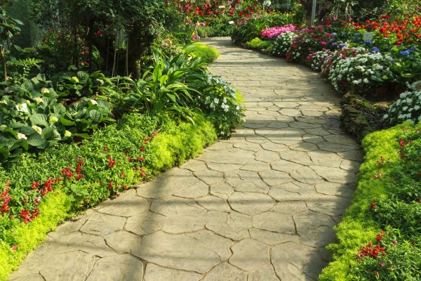 Stone Pathway Repair in Reston