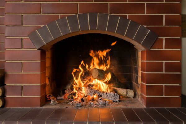 Brick Fireplace Installation in Reston