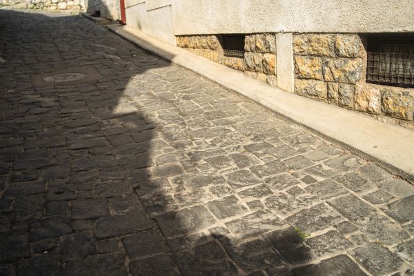 Stone Sidewalk Repair in Reston